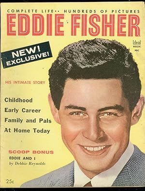 EDDIE FISHER MAGAZINE-COMPLETE LIFE-DEBBIE REYNOLDS-'54 VG