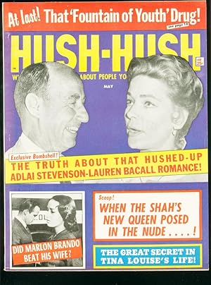 HUSH-HUSH 1960 MAY-LAUREN BACALL/ADLAI STEVENSON VF