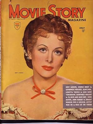 MOVIE STORY MAGAZINE 1/1945-VOL18#129-HEDY LAMARR COVER G