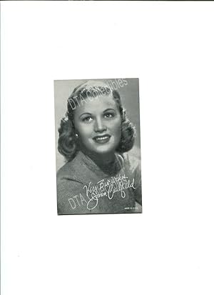 JOAN CAULFIELD-ARCADE CARD-1950'S-PORTRAIT!!! FN