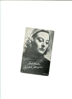 MICHELE MORGAN -ARCADE CARD-1950'S-PORTRAIT!!! FN