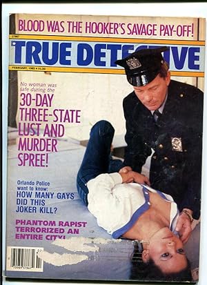 TRUE DETECTIVE-1985-FEBRUARY-MURDER COVER VG