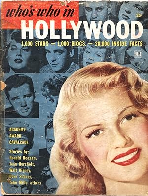 Image du vendeur pour WHO?S WHO IN HOLLYWOOD #3-1948-MOVIE STAR BIOS & PIX-RONALD REAGAN-SABU mis en vente par DTA Collectibles