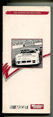NASCAR WINSTON CUP SERIES MEDIA GUIDE-1990-STATS-PHOTOS-260 PAGES-vg