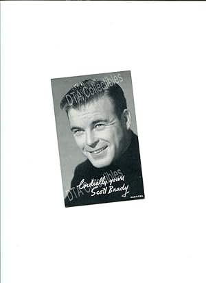 SCOTT BRADY-ARCADE CARD-1950'S-PORTRAIT!!! FN