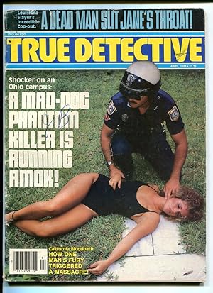 TRUE DETECTIVE-1983-APRIL-MURDERED WOMAN COVER G/VG