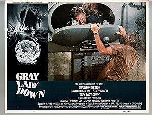 Seller image for Gray Lady Down- Charlton Heston-David Carradine-11x14-Color-Lobby Card for sale by DTA Collectibles