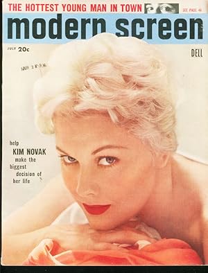 MODERN SCREEN 1956 JUL-KIM NOVAK-JANE RUSSELL VF