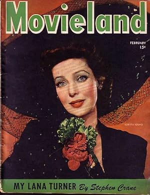 MOVIELAND MAGAZINE 2/1944-VOL.2 #1-LORETTA YOUNG COVER G