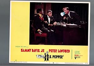Image du vendeur pour SALT & PEPPER-1968-LOBBY CARD-VF-COMEDY-CRIME-SAMMY DAVIS JR-PETER LAWFORD VF mis en vente par DTA Collectibles