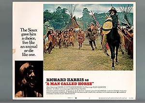 A MAN CALLED HORSE-LOBBY CARD-FN/VF-#7-RICHARD HARRIS-WESTERN-1970 VG/FN