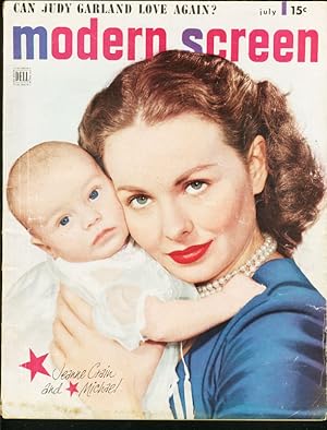 MODERN SCREEN-1949 JULY-JEANNE CRAIN-JUDY GARLAND-PHOTO G/VG