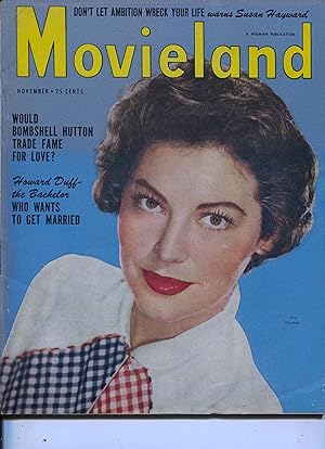 Seller image for Movie Life-Ava Gardner-Susan Hayward-Kirk Douglas-Jane Russell -Nov-1951 for sale by DTA Collectibles