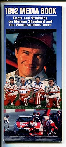 MORGAN SHEPHERD-WOOD BROTHERS- NASCAR MEDIA GUIDE-1992-STATS-PHOTOS-fn
