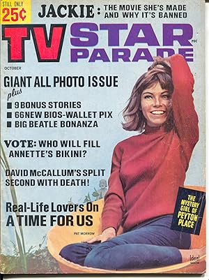 Immagine del venditore per TV Star Parade 10/1965-Ideal-Pat Morrow-Beatles-Jackie & JFK-Peyton Place-VG+ venduto da DTA Collectibles