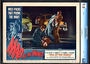 MAD AT THE WORLD-CHOKING SCENE-TEENSPLOITATION-LOBBY CARD #7-1955-CGC 9. NM-