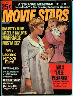 Seller image for Movie Stars 12/1967-Mia Farrow-Steve McQueen-JFK Memorial-VG for sale by DTA Collectibles