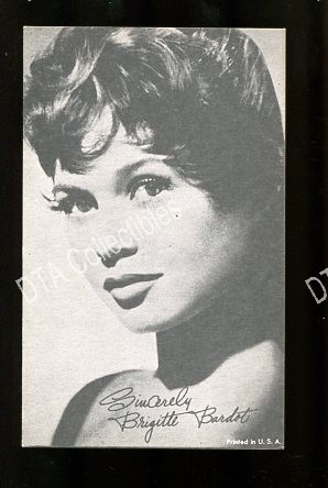 Seller image for BRIGITTE BURDOT-1950-ARCADE CARD-PORTRAIT G for sale by DTA Collectibles