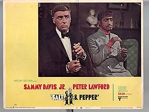 Image du vendeur pour Salt & Pepper-Sammy Davis Jr-Rat Pack-11x14-Color-Lobby Card-Crime-Thriller mis en vente par DTA Collectibles
