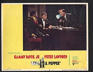 Image du vendeur pour Salt and Pepper Lobby Card-Sammy Davis, Jr and Peter Lawford mis en vente par DTA Collectibles