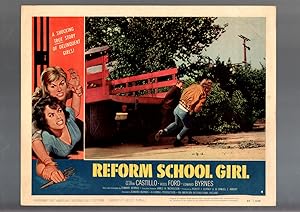 REFORM SCHOOL GIRL-1957-FIGHT SCENE-LOBBY CARD VF/NM