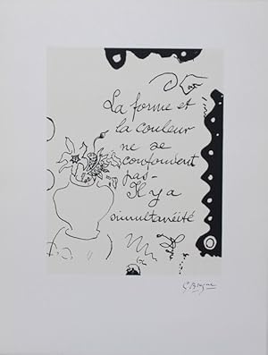 Bild des Verkufers fr La Forme et la couleur. - (Offsetlithografie) zum Verkauf von BuchKunst-Usedom / Kunsthalle