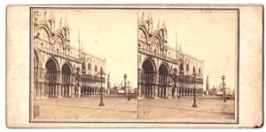 Bild des Verkufers fr Stereo-Fotografie unbekannter Fotograf, Ansicht Venedig, Piazetta San Marco zum Verkauf von Bartko-Reher