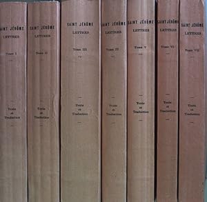 Saint Jerome: Lettres (7 tomes/ 7 Bände von 8) Texte etabli et traduit par Jerome Labourt;