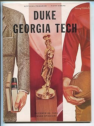 DUKE VS GEORGIA TECH NCAA FOOTBALL PROGRAM 10/30/1958-good