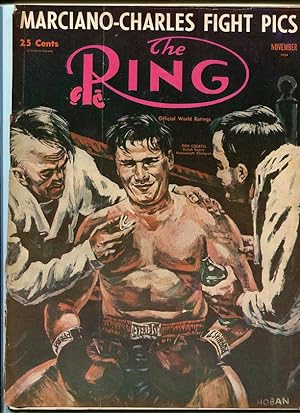 RING MAGAZINE-11/1954-BOXING-OLSON-MARCIANO-COCKELL!!! VG