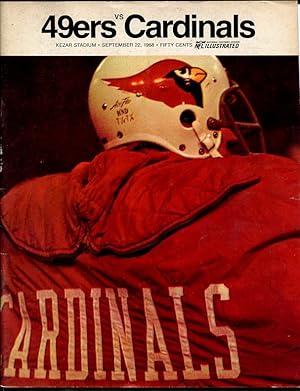 S.F. 49ERS VS ST. LOUIS CARDINALS 9/22/1968 PRGM-NFL VG