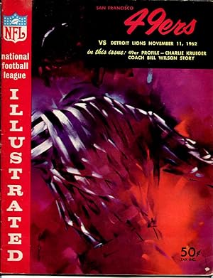 S.F. 49ERS VS DETROIT LIONS 11/11/1962 PRGM-KRUEGER VG