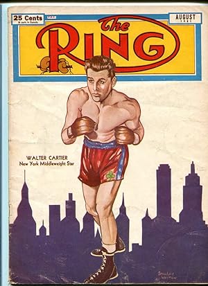 RING MAGAZINE-8/1951-BOXING-LOUIS-SUGAR RAY-CHARLES!!! VG