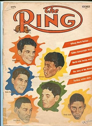 RING MAGAZINE-11/1953-BOXING-PATTERSON-MOODY-SANDY!! VG