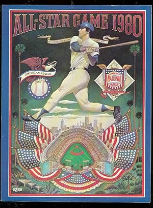 ALL-STAR GAME PROGRAM 1980-BASEBALL MLB-DODGER STADIUM-very fine VF