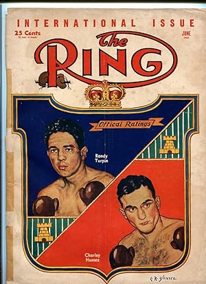 RING MAGAZINE-6/1953-BOXING-TURPIN-HUMEZ-MARCIANO!!!! VG