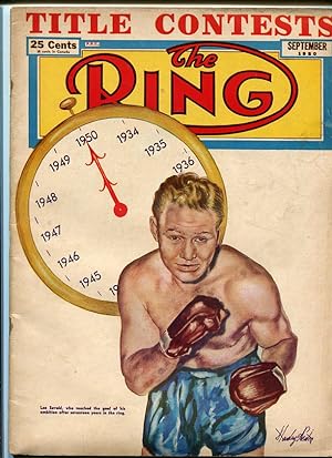 RING MAGAZINE-9/1950-BOXING-JOE-EZZ-SAVOLD-RAY-ROBINSON VG