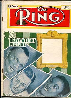 RING MAGAZINE-6/1949-BOXING-WALCOTT-SAVOLD-CHARLES!!!! VG