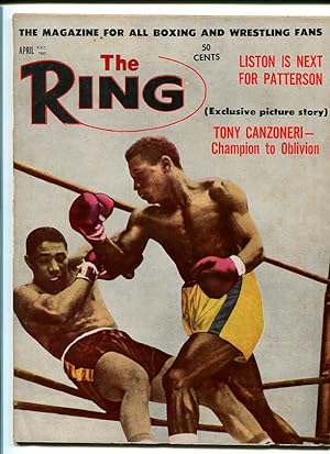 RING MAGAZINE-4/1962-BOXING-PATTERSON-LISTON-GIARDELLO VG