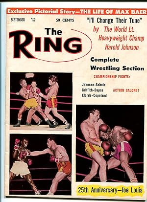 RING MAGAZINE-9/1962-BOXING-JOHNSON-SCHOLZ-GRIFFIN VG