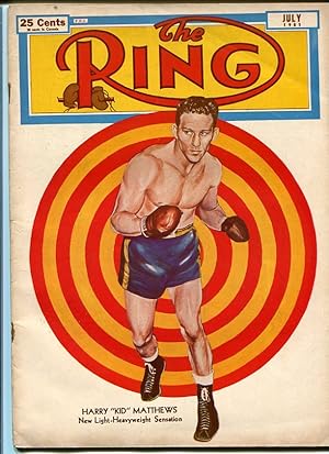 RING MAGAZINE-7/1951-BOXING-KID MATTHEWS-LEE-JOE!!!! VG