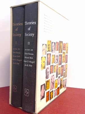 Bild des Verkufers fr Theories of society : foundations of modern sociological theory [2 volumes, complete]. zum Verkauf von Wissenschaftliches Antiquariat Zorn