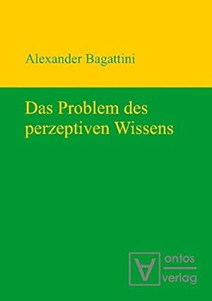 Seller image for Das Problem des perzeptiven Wissens. for sale by Versand-Antiquariat Konrad von Agris e.K.