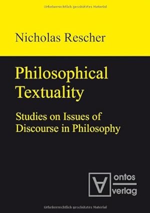 Seller image for Philosophical textuality : studies on issues of discourse in philosophy. for sale by Versand-Antiquariat Konrad von Agris e.K.