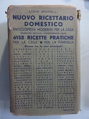 Immagine del venditore per NUOVO RICETTARIO DOMESTICO Enciclopedia Moderna per la Casa a cura di LIDIA MORELLI venduto da Historia, Regnum et Nobilia