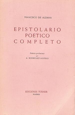 Bild des Verkufers fr EPISTOLARIO POTICO COMPLETO zum Verkauf von Librera Torren de Rueda