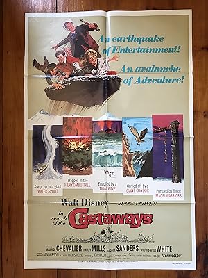 Seller image for In Search of the Castaways One Sheet 1978 Hayley Mills, Maurice Chevalier for sale by AcornBooksNH