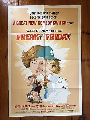 Imagen del vendedor de Freaky Friday One Sheet 1977 Barbara Harris, Jodie Foster a la venta por AcornBooksNH