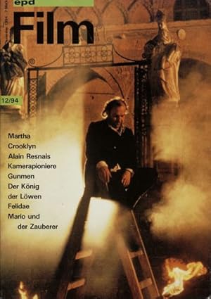 Bild des Verkufers fr epd (Evangelischer Pressedienst) Film Heft 12/94 (Dezember 1994): Martha. Crooklyn. Alain Resnais. Kamerapioniere. Gunmen/Der Knig der Lwen/Felidae/Mario und der Zauberer. zum Verkauf von Versandantiquariat  Rainer Wlfel