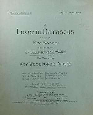 Seller image for A Lover in Damascus, A Set of Six Songs (Low key) for sale by Austin Sherlaw-Johnson, Secondhand Music